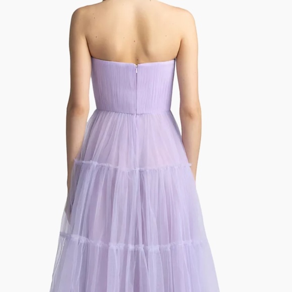 Zac Posen Lavender Strapless Wedding Dress - Picture 6 of 9